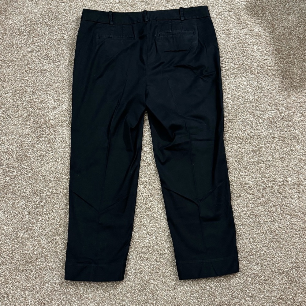 Talbots Black Perfect Crop Pants - 12 - Picture 5 of 5